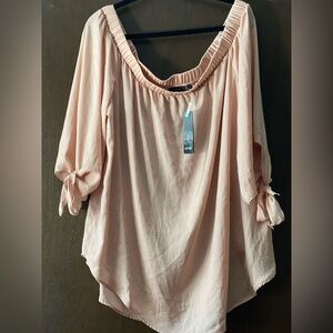 Apt. 9 Women's Pink Off the Shoulder Top